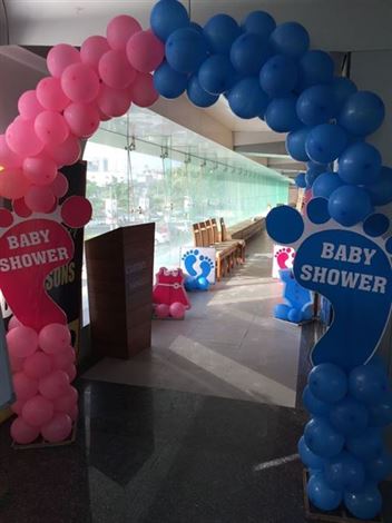 Balloon Decoration for Baby Shower in delhi