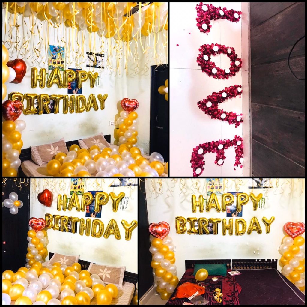 Romantic Birthday Decoration in Chandigarh