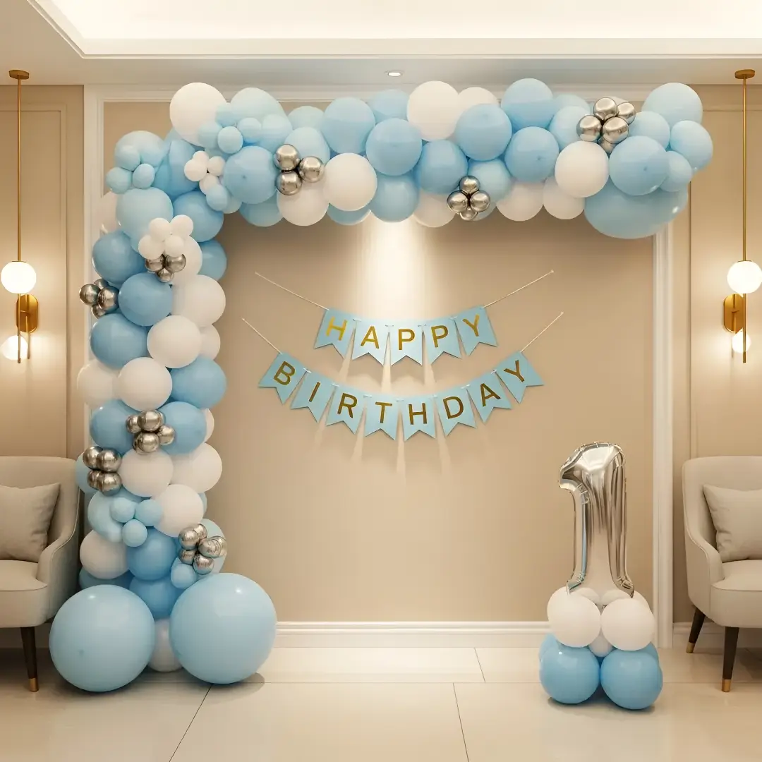 Blue Balloon Decoration in Chandigarh