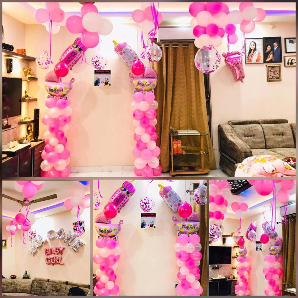 Welcome baby girl decoration
